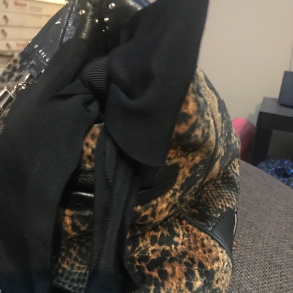 Juicy Couture satchel purse snakeskin velour - Picture 3 of 8